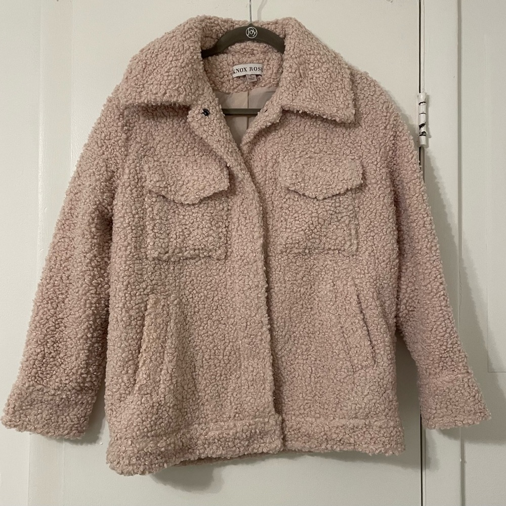 Knox Rose Oversized Sherpa Shacket - NWOT